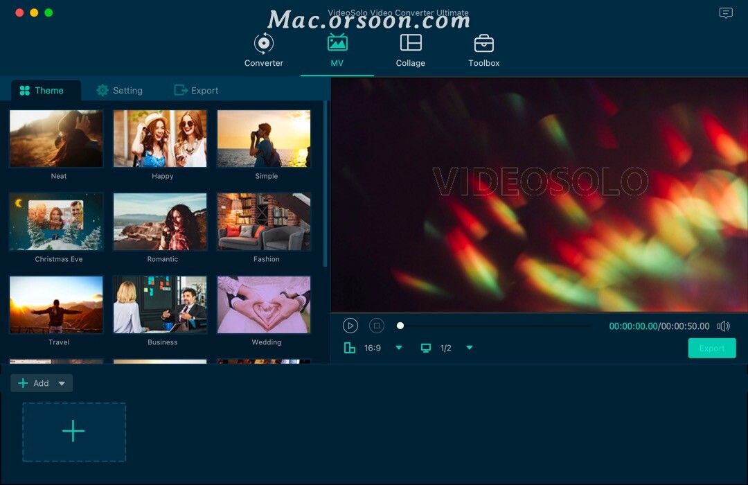VideoSolo Video Converter Ultimate for mac下载VideoSolo Video Converter