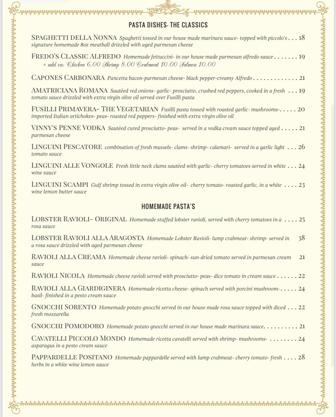 The Best Italian restaurant in Pottstown PA Piccolo Mondo