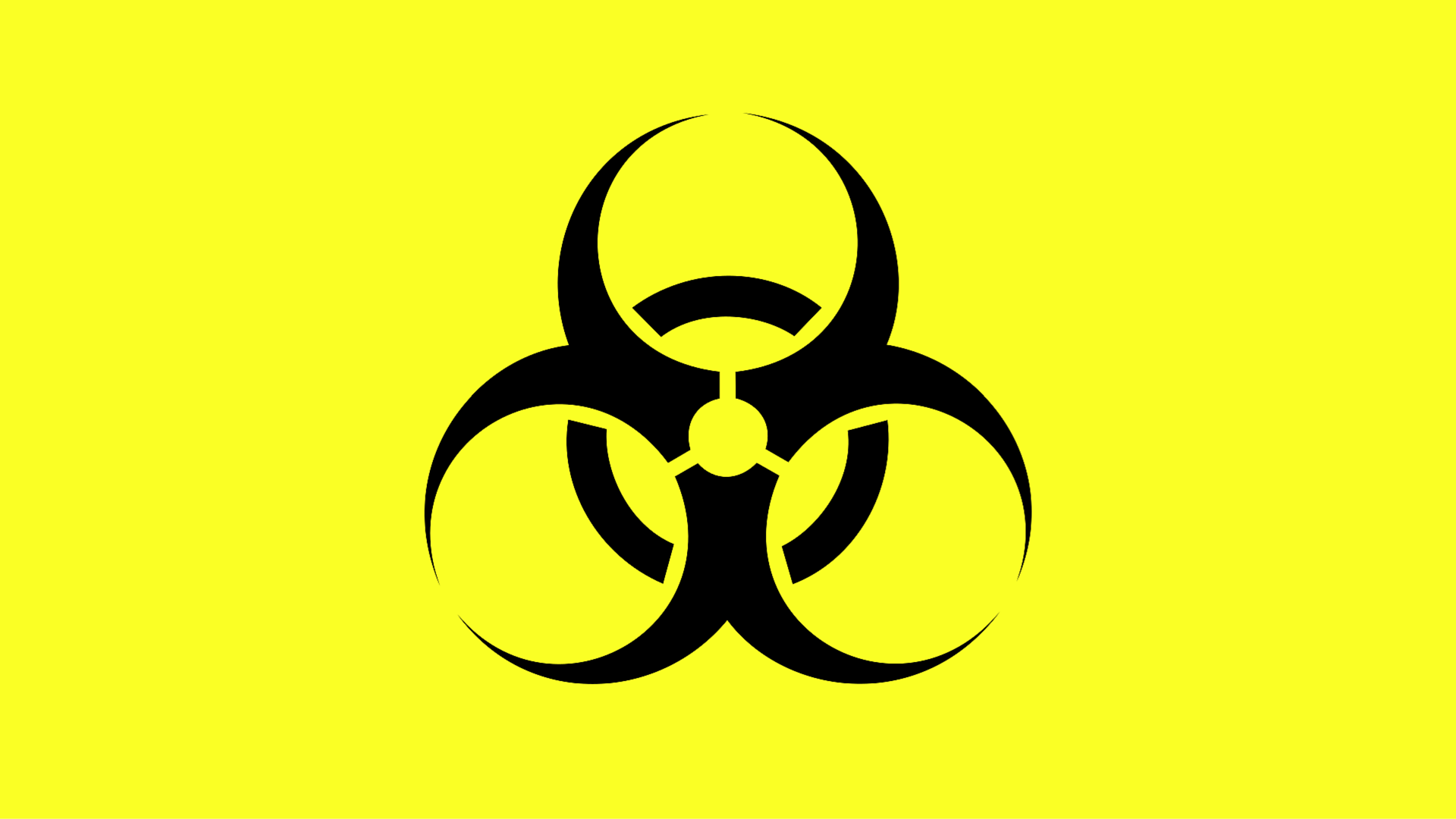 Yellow Biohazard Symbol