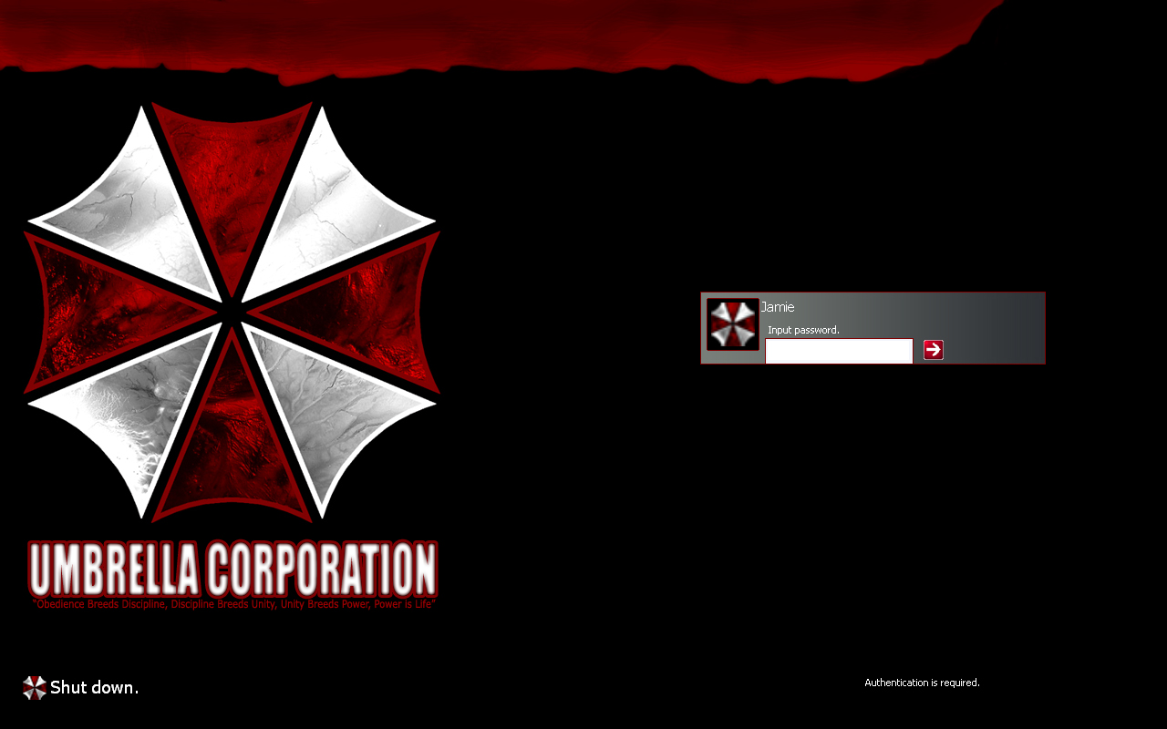 Umbrella corp. login by WOLFSGARD Image Abyss