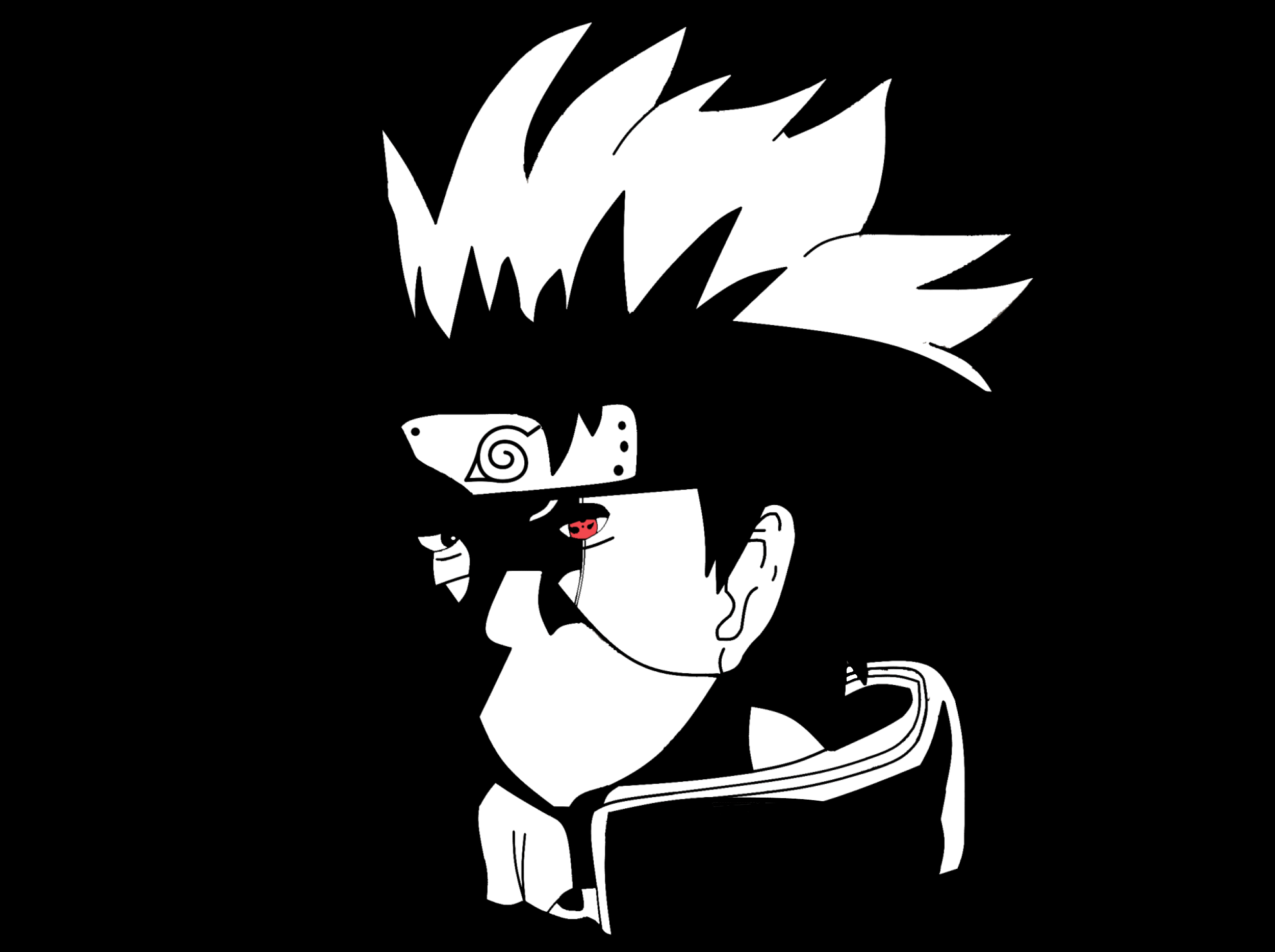 Kakashi Black And White Wallpaper Hd