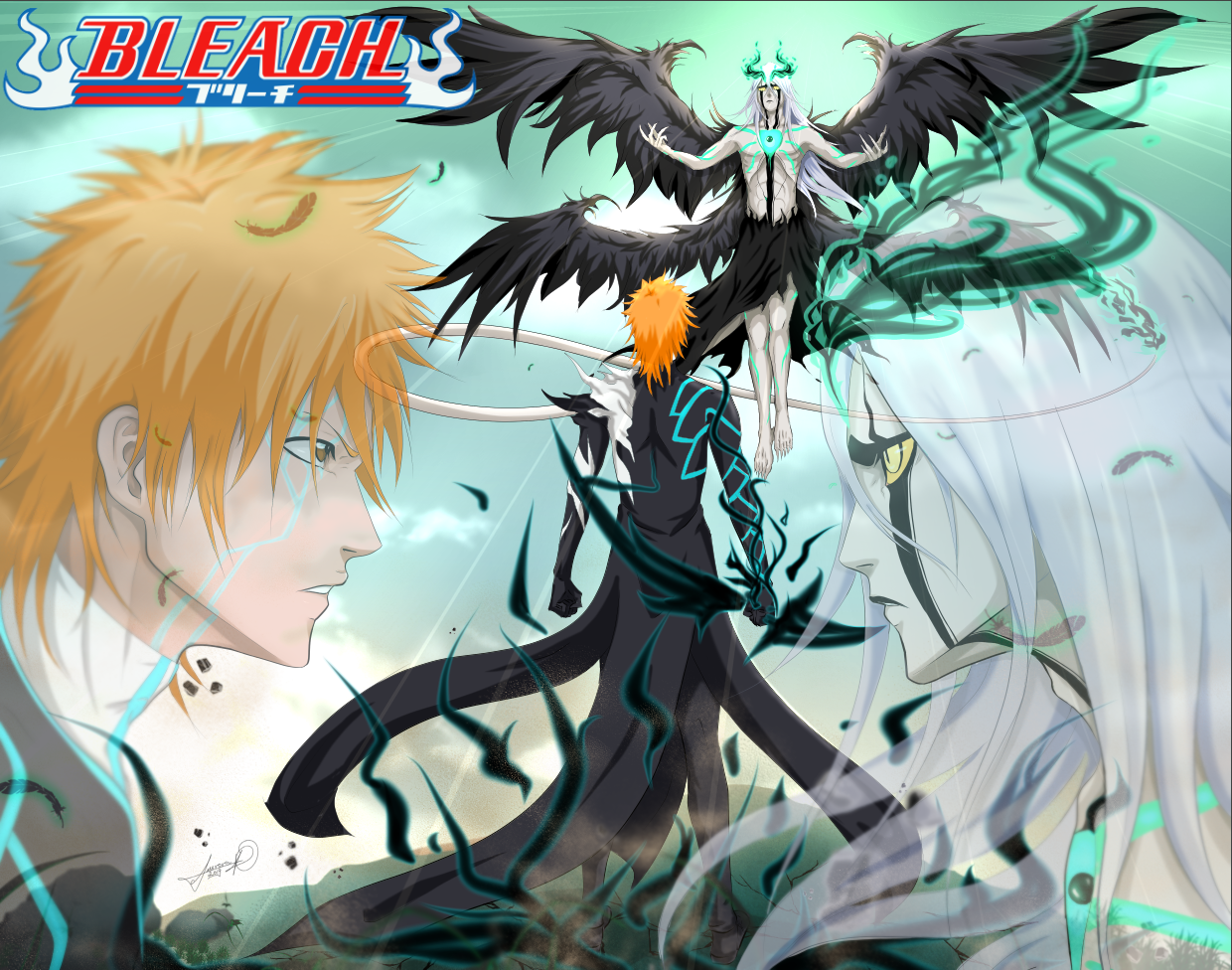 quincy ichigo vs hogyoku ulquiorra by AuroraArchangel Image Abyss