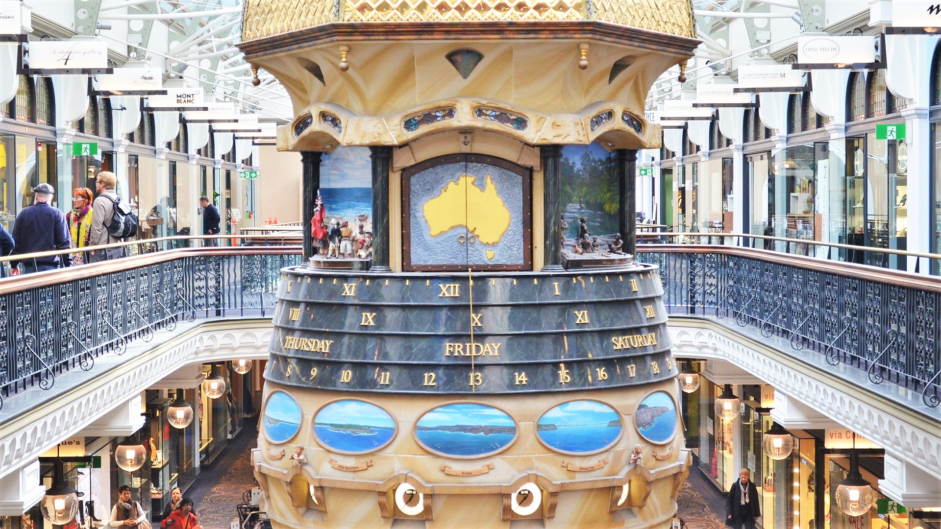 The Great Australian Clock in the QVB Buiding In Sydney, Australia by lonewolf6738 Image Abyss