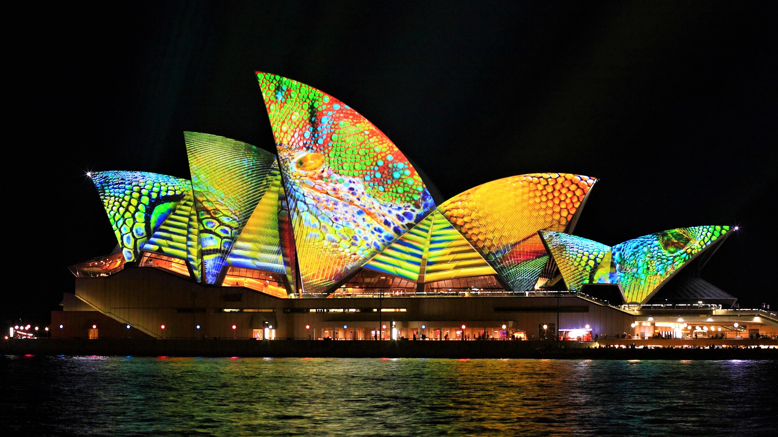 Lights on Sydney Opera House Image Abyss