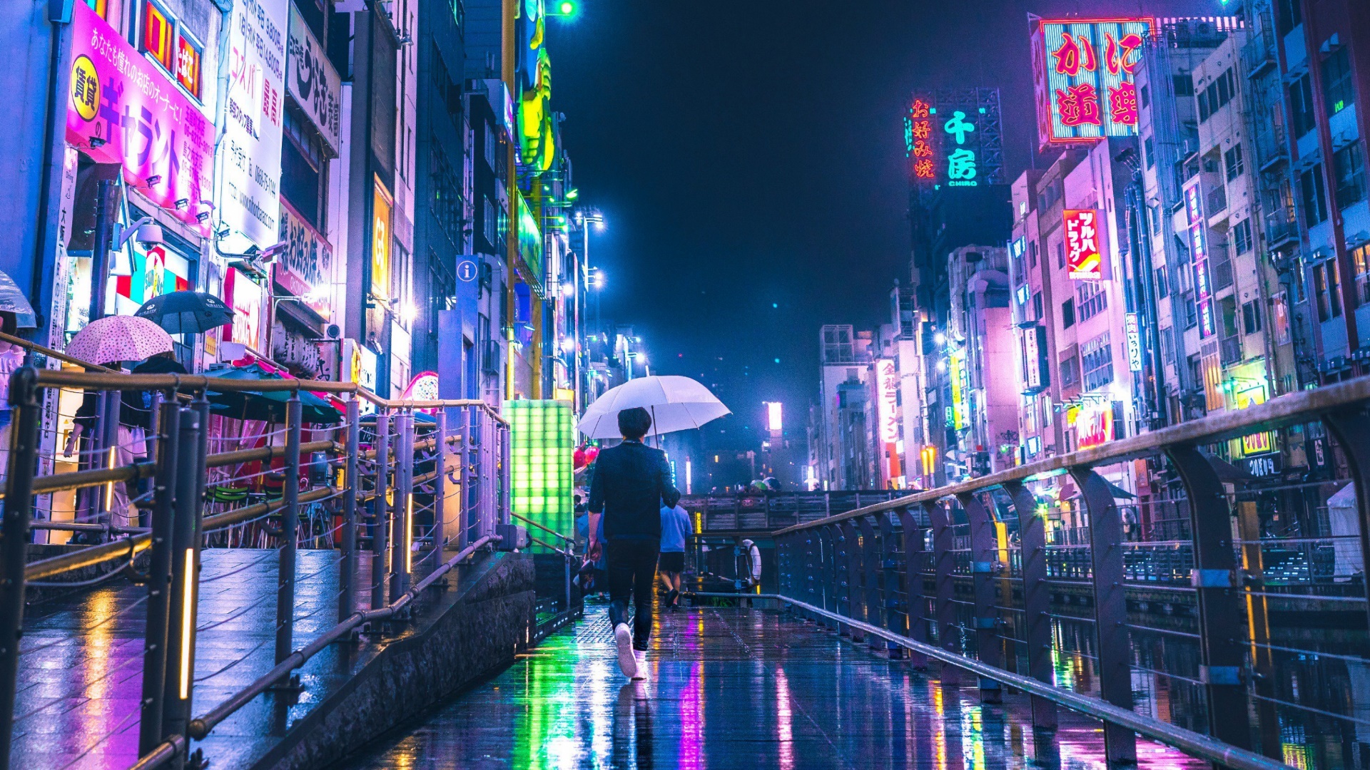 Raining Japan 4K Wallpaper
