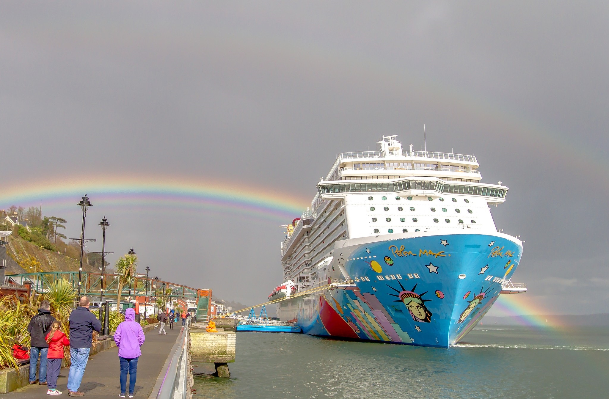 Peter Max Painted Cruise Ship, Norwegian Breakaway Image