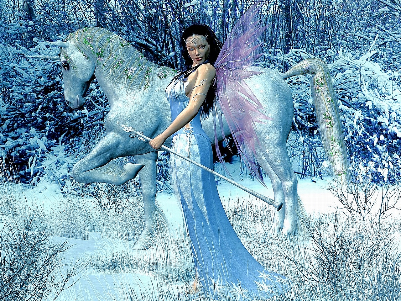 Butterfly Fairy and Her Magical Horse Image Abyss