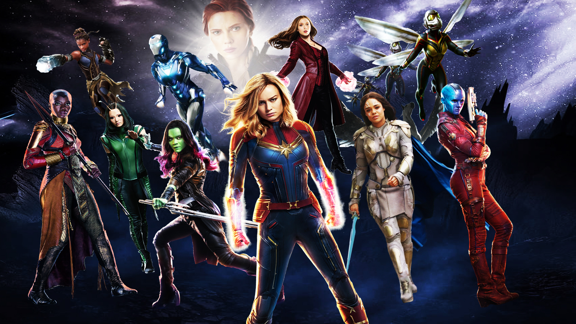 Avengers Endgame the MCU Ladies Teamup Scene by thedarkmamba995