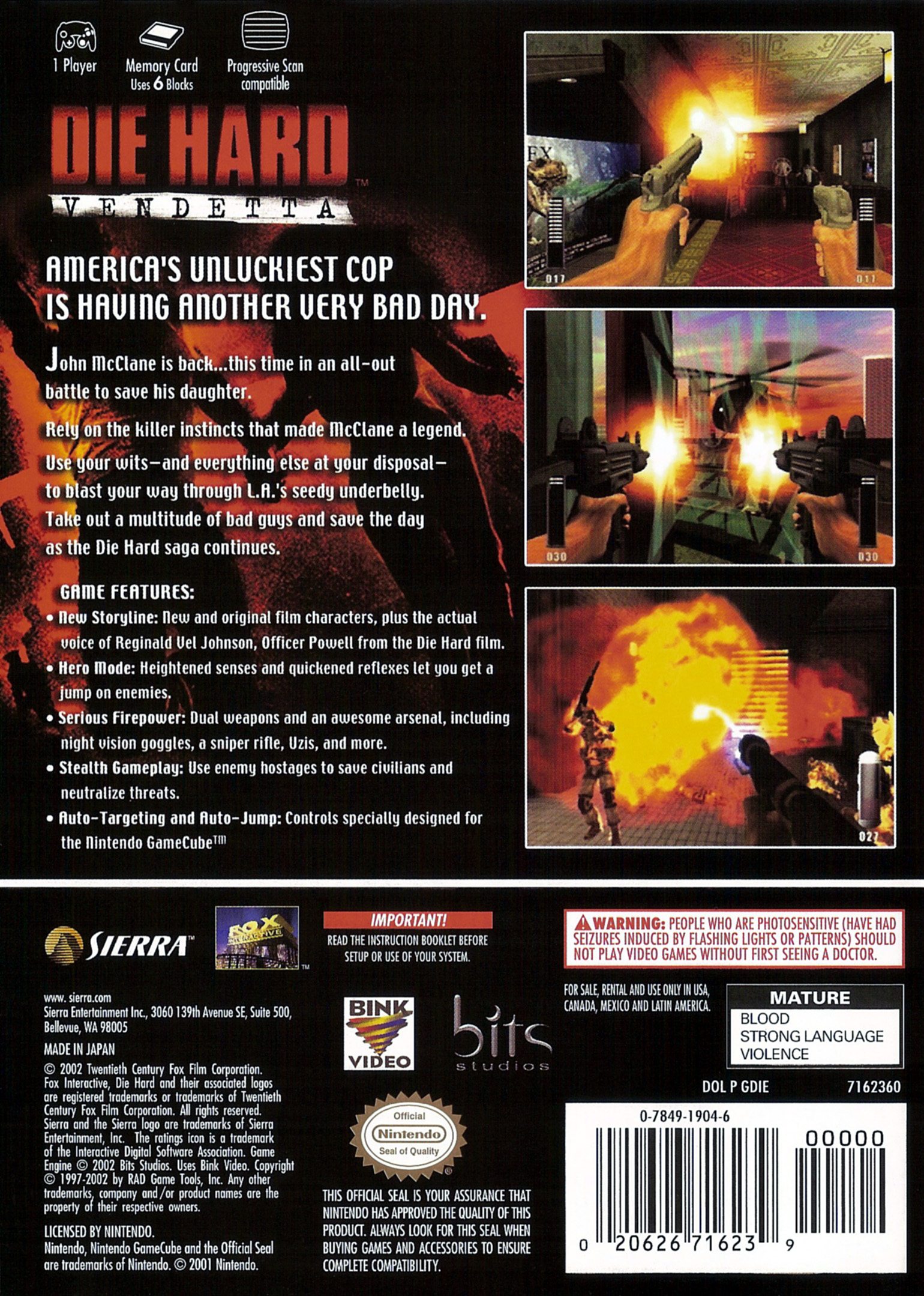 Die Hard Vendetta Video Game Box Art ID 39959 Image Abyss