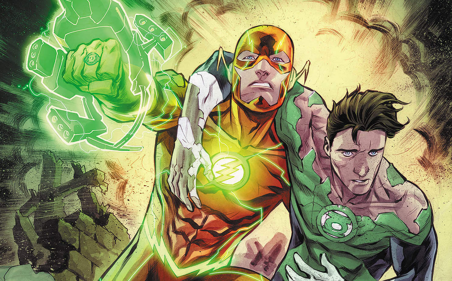 Green Lantern and Flash Image Abyss