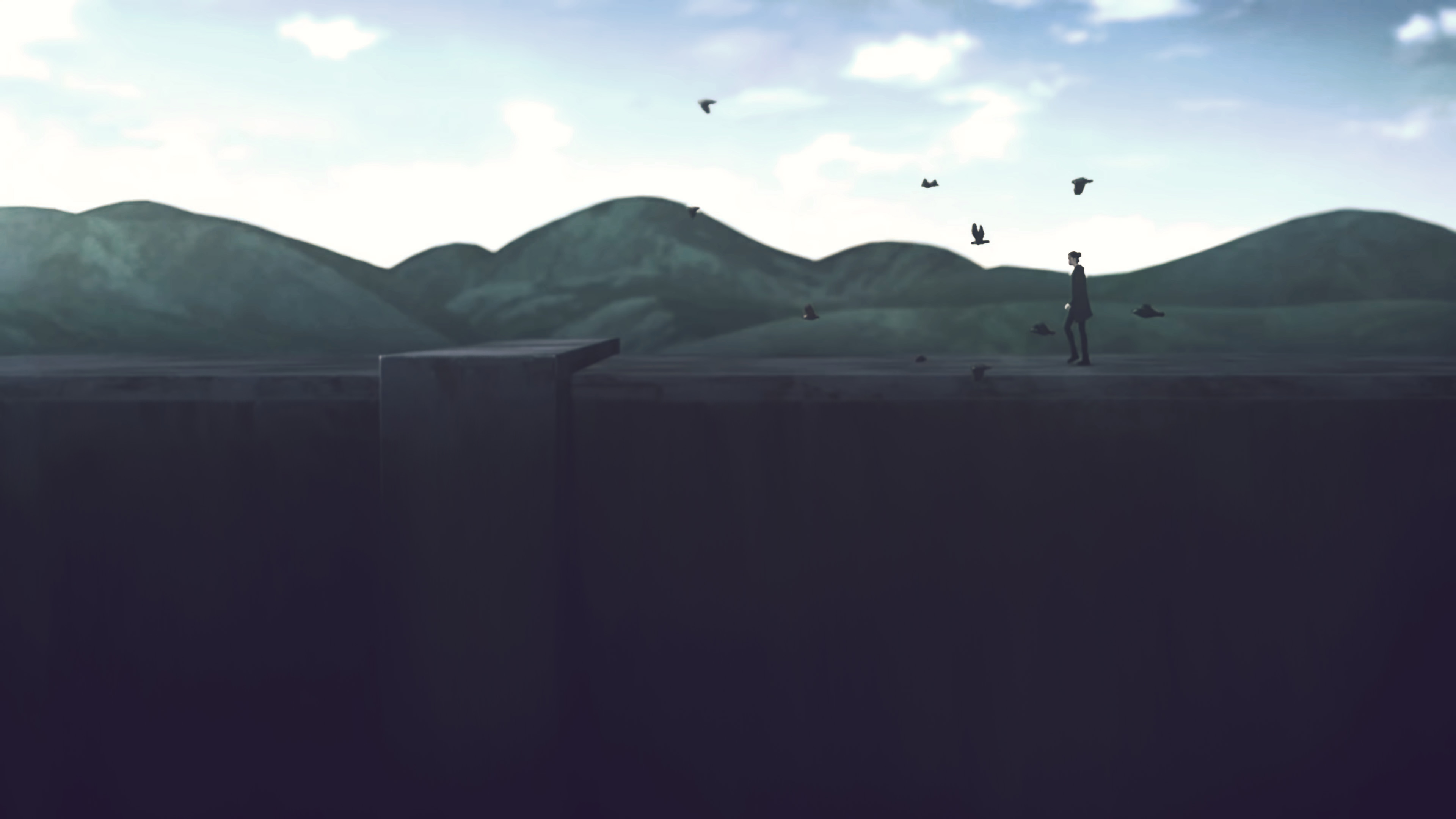 Eren walking over wall by MAPPA studio Image Abyss