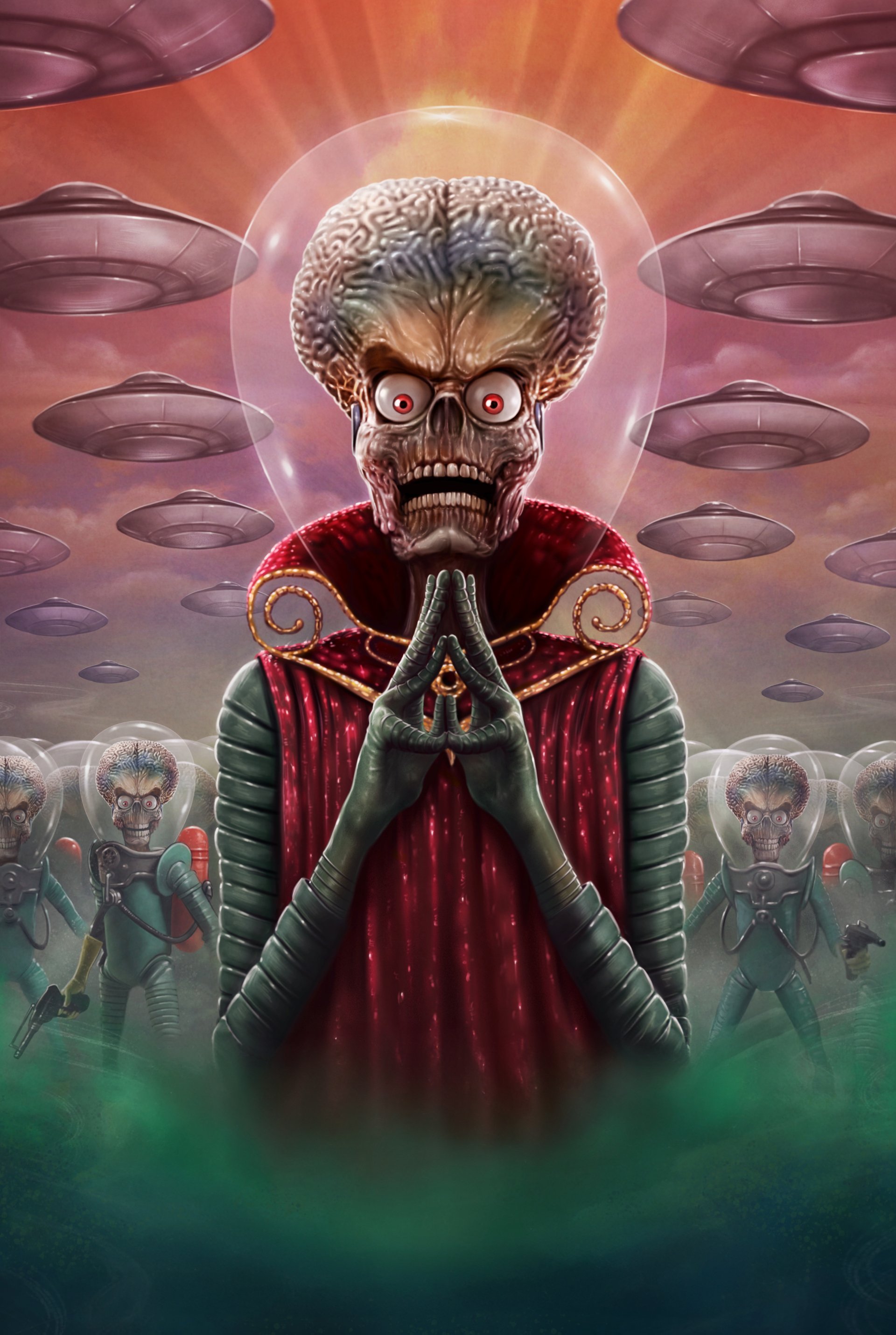 Mars Attacks! Desktop Wallpapers, Phone Wallpaper, PFP, Gifs, and More!