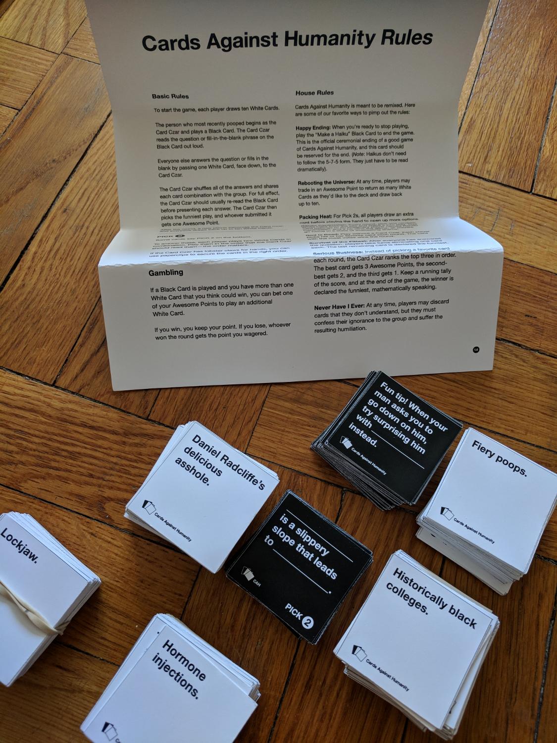 How To Play Cards Against Humanity Pick.Cards