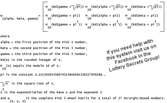 A Pi formula for Pick 3 that actually works? Lottery Fun A Pi formula for Pick 3 that actually works? Lottery Fun