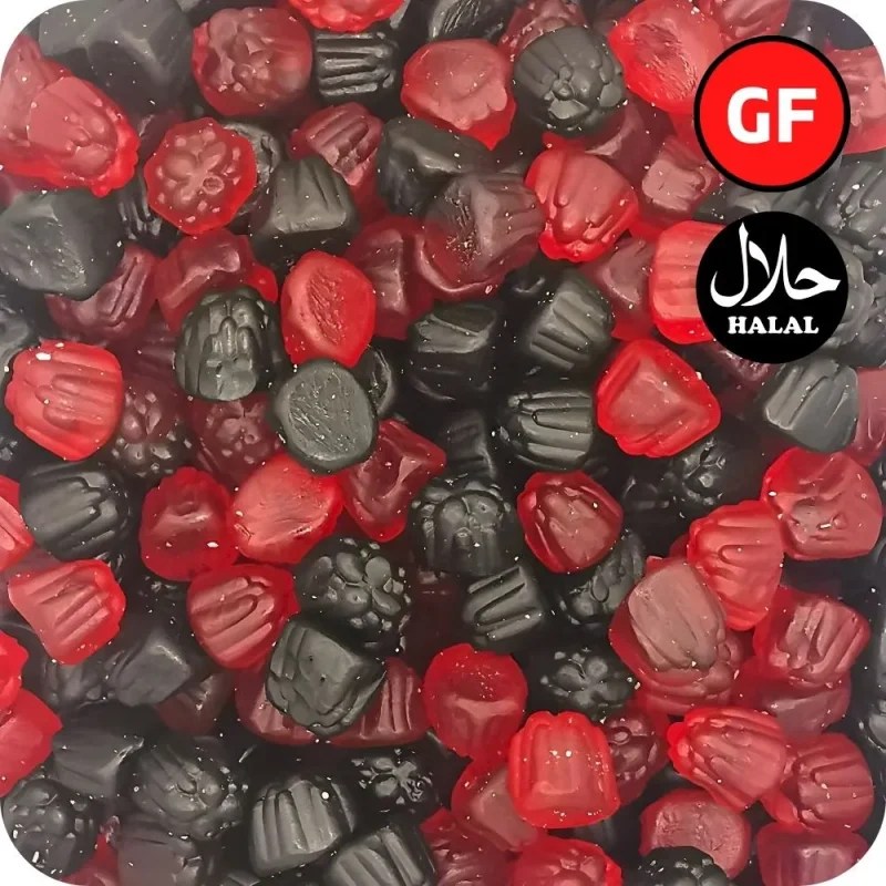 Blackberry and Raspberry Gums Pick and Mix Sweets