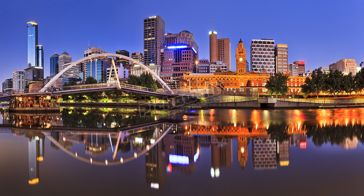 Melbourne CBD River Rise Pickawall