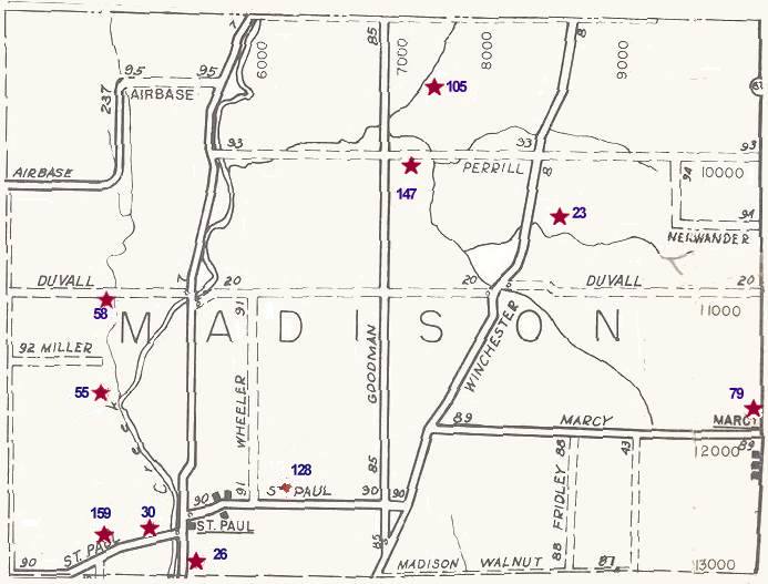 Pickaway Co. Township Map Madison Twp.