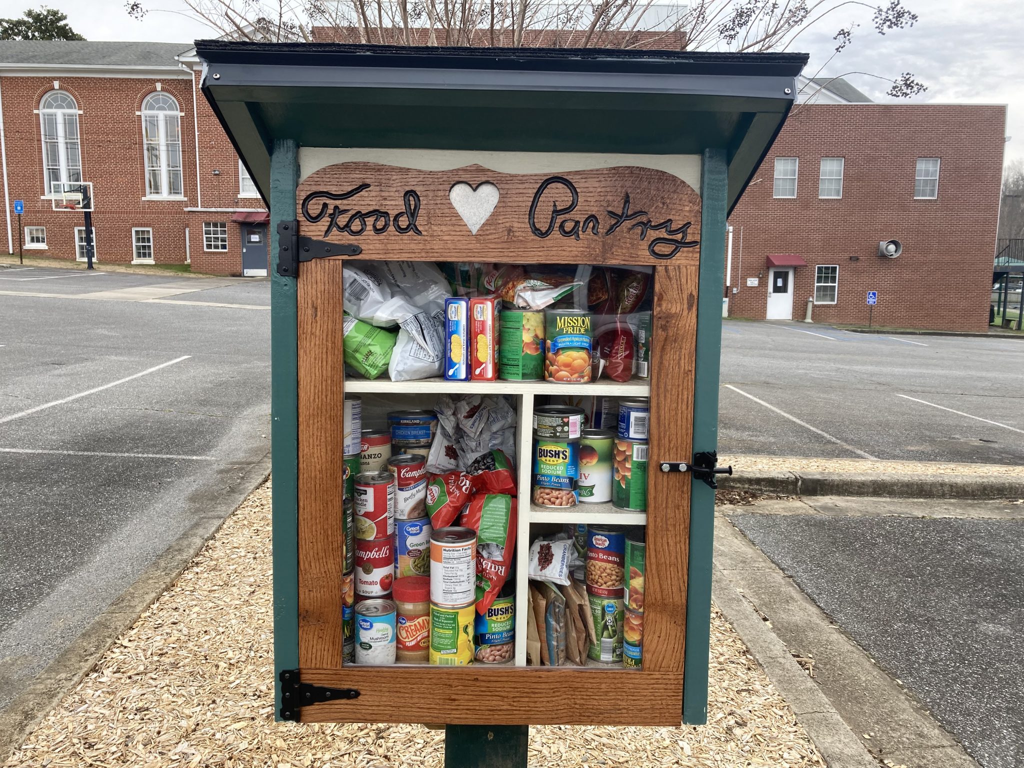 Little Free Food Pantry now at First Baptist
