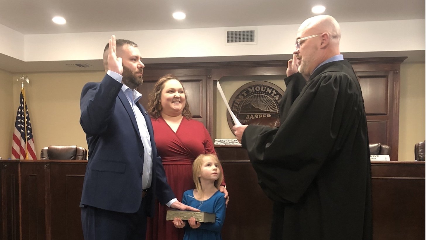 Raffield sworn in as mayor; council puts brakes on alcohol permits