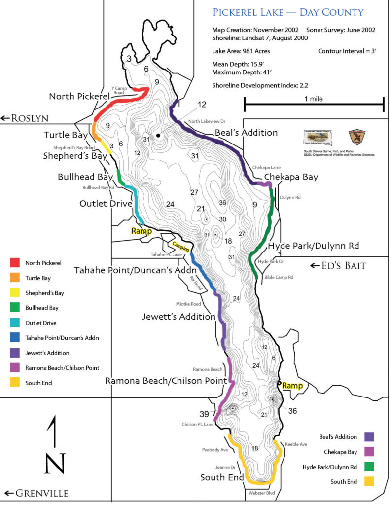 Lake Map Pickerel Lake Conservancy