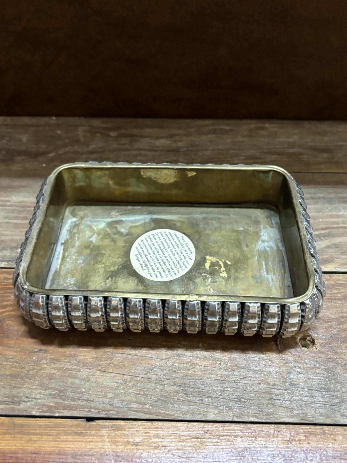 Rectangle Candle Tray Picker Place