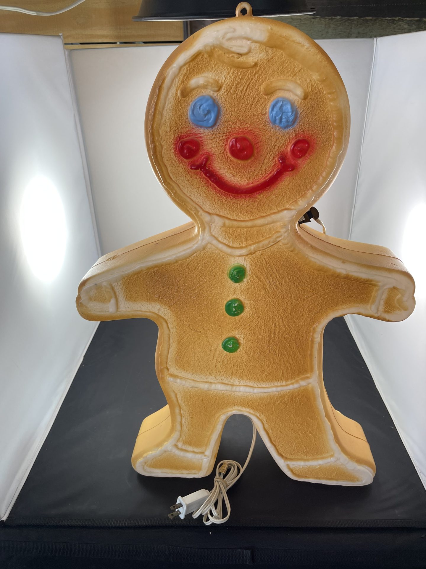 Gingerbread Man Blow Mold Picker Place