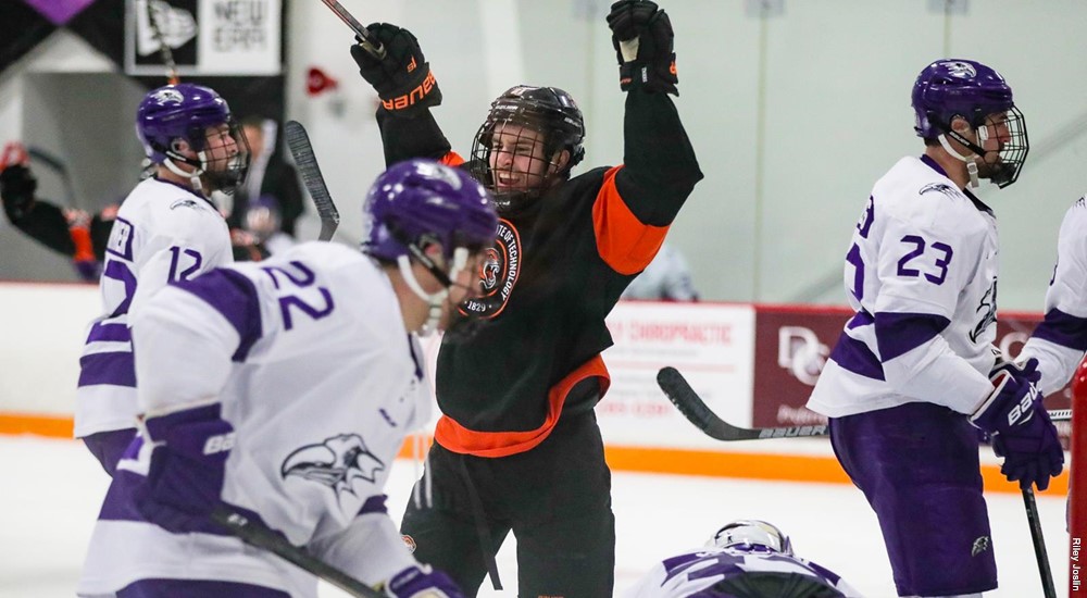 RIT men's hockey scores late goal to earn 44 tie at Niagara Pickin