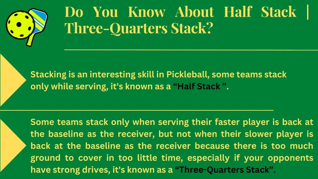 What is Stacking in Pickleball Explore Now Pickleball Rules