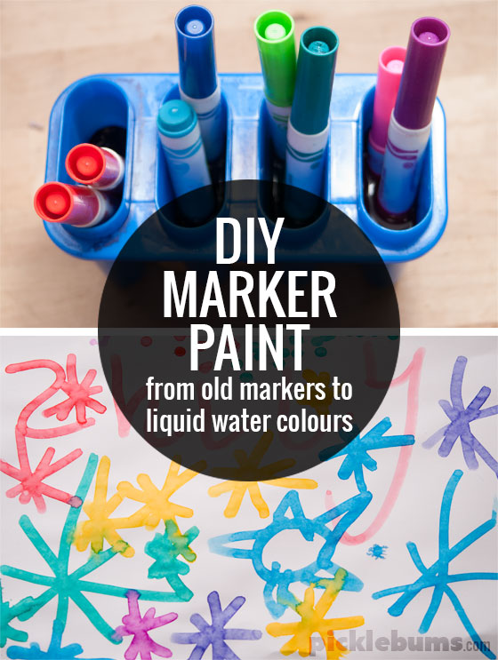 DIY Marker Paints Picklebums