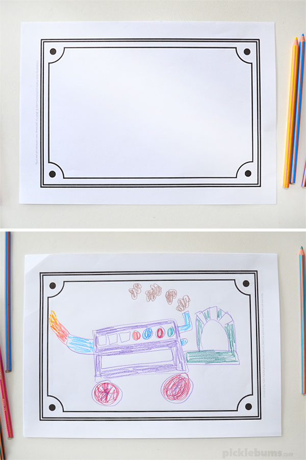 Picture Frame Drawing Prompts Free Printable Picklebums