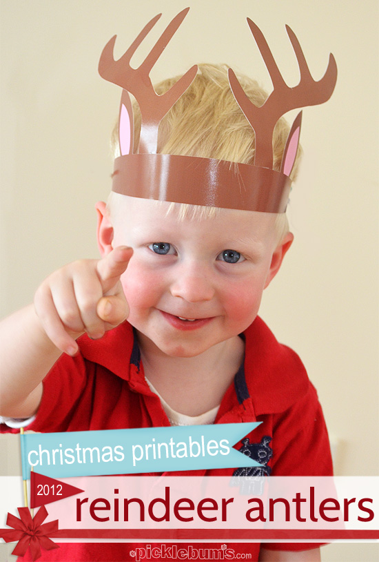 Printable Reindeer Antlers! Picklebums