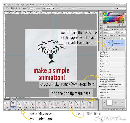 How to Make a Simple Animation. Picklebums