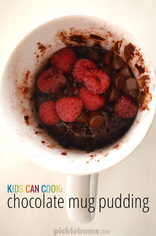 Kids Can Cook Chocolate Mug Pudding Picklebums