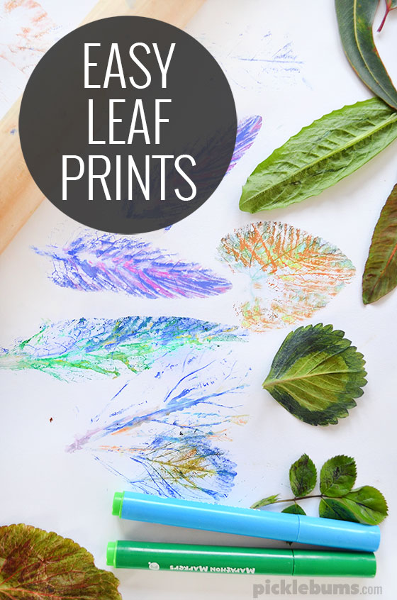 Easy Leaf Printing Picklebums