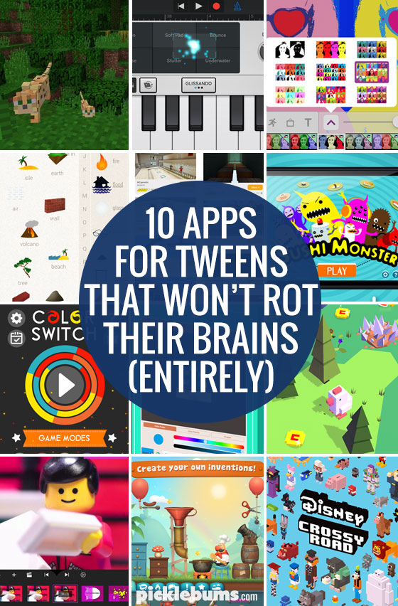 Ten Apps for Tweens That Won't Rot Their Brains (entirely) Picklebums