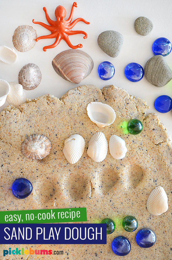 Easy Nocook Sand Playdough Recipe. Picklebums