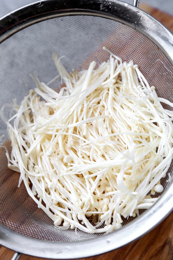 Foil Baked Enoki Mushrooms エノキ焼き Pickled Plum