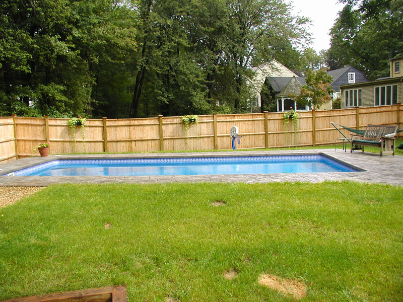 Picknell Pools Rectangle shaped inground Latham Pools for Springfield