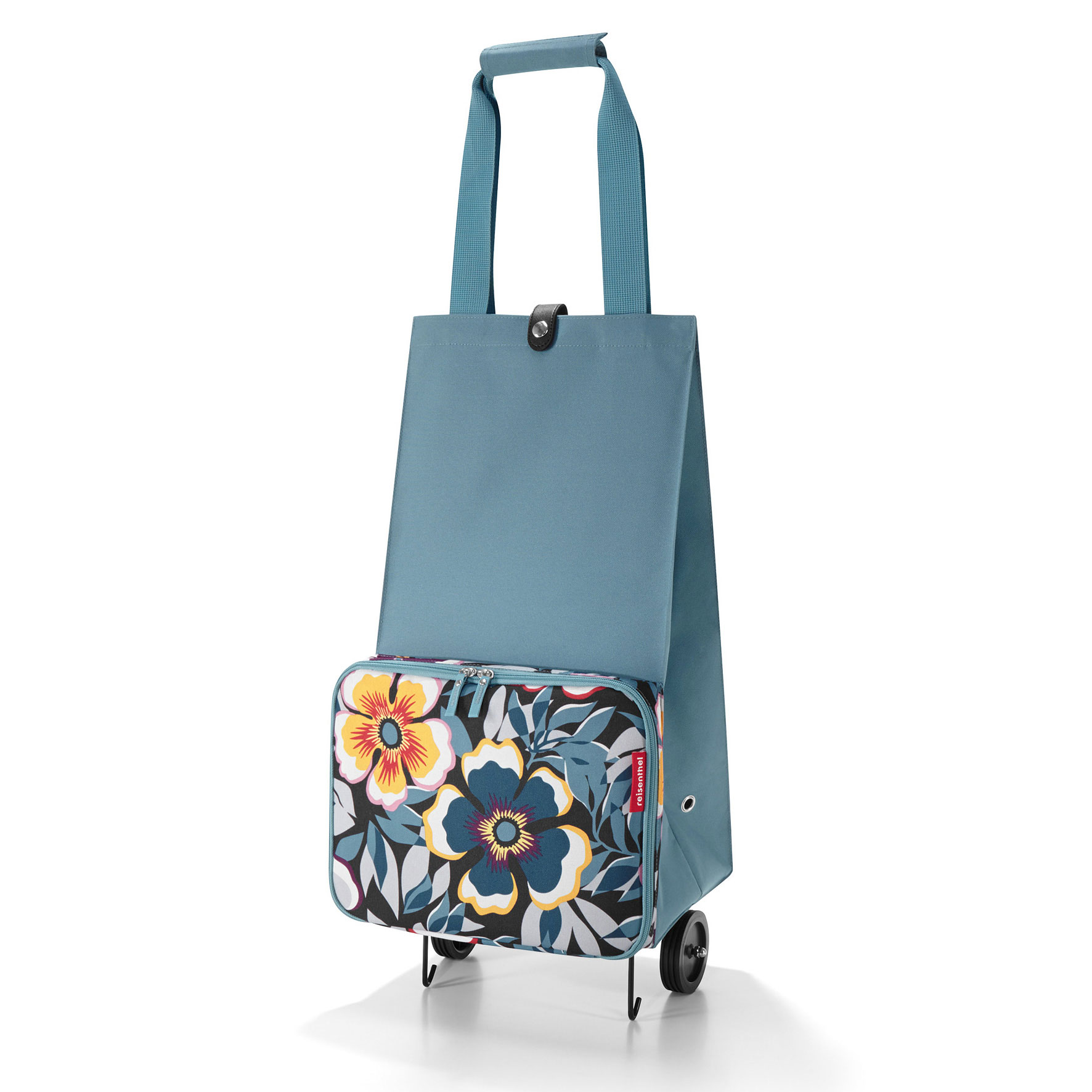 Reisenthel Foldable Trolley, Shopping Trolley, Cart, Flower Pattern