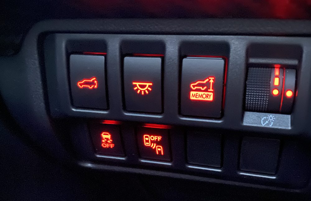2022 Subaru Ascent Deciphering button hieroglyphics Pickup Truck