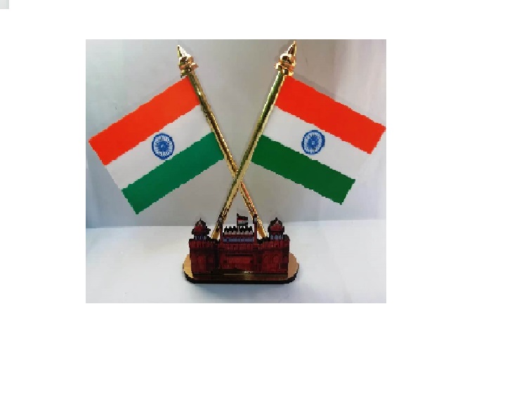 Indian Flag Car Dashboard Tableware Collection Pick Use