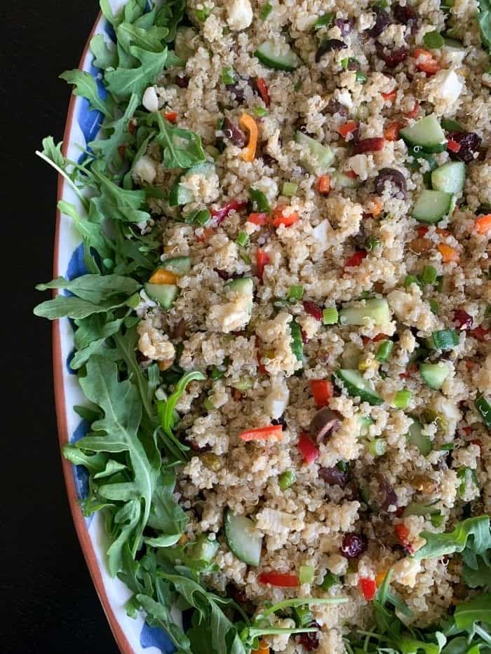 Quinoa Party Salad Easy Appetizer Recipe for a Crowd