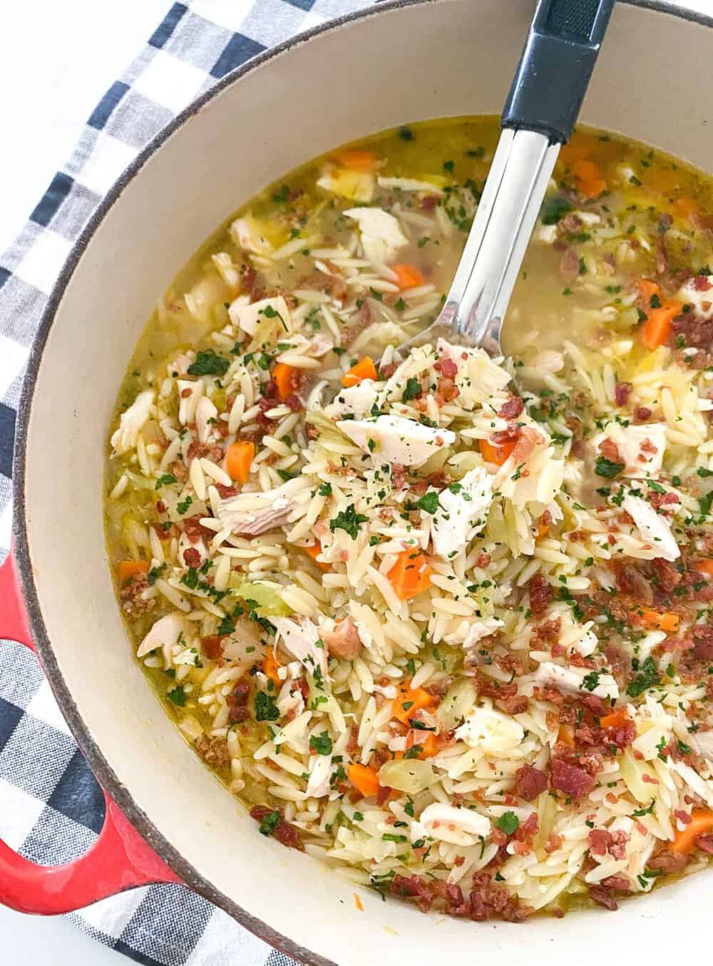 Bacon Chicken Orzo Soup Picky Palate