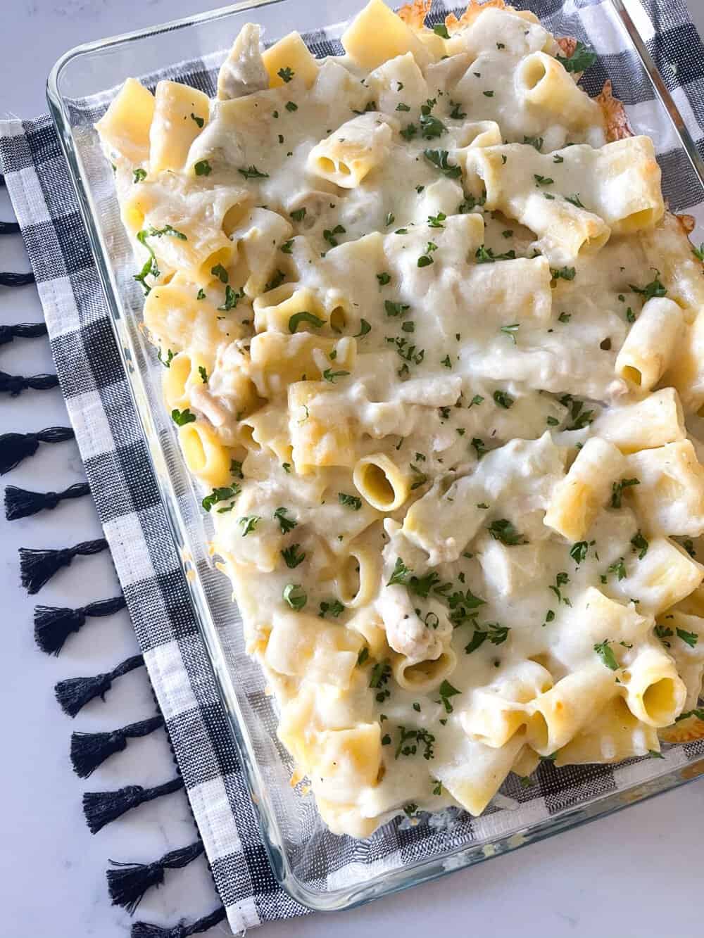 Cheesy Chicken Alfredo Pasta Bake Picky Palate