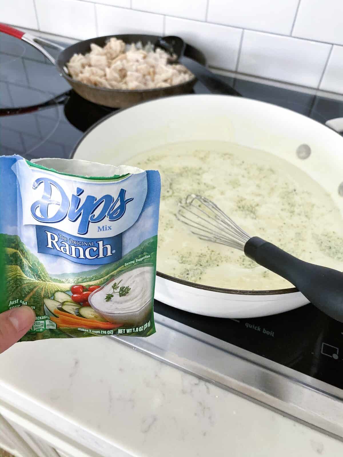 Creamy Chicken Alfredo Taco Pasta Weeknight Dinner Idea!