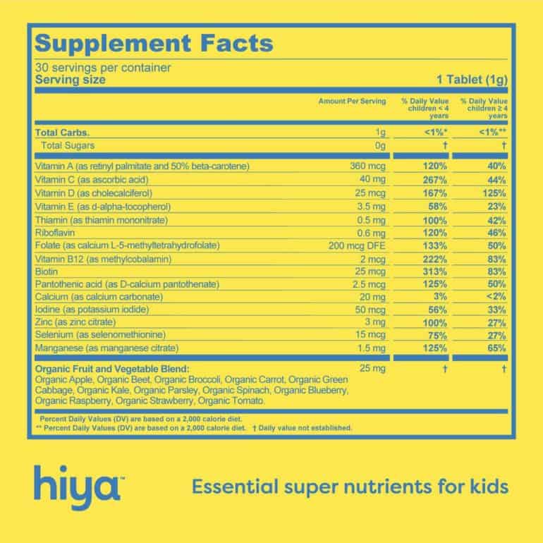 Hiya Vitamins Review A Better Children's Multivitamin — JINZZY