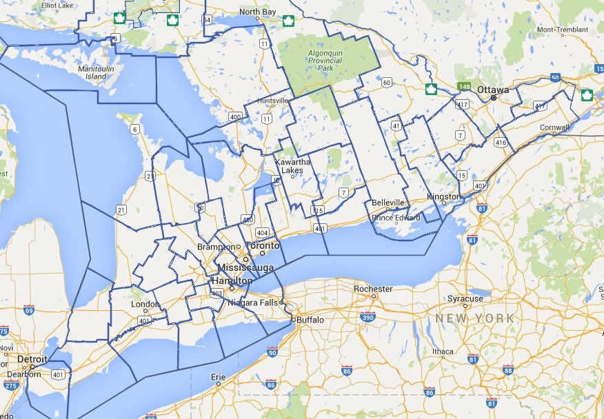 Counties In Ontario Map Ontario Christmas Tree Farms chooseandcut Christmas trees, Tree lots