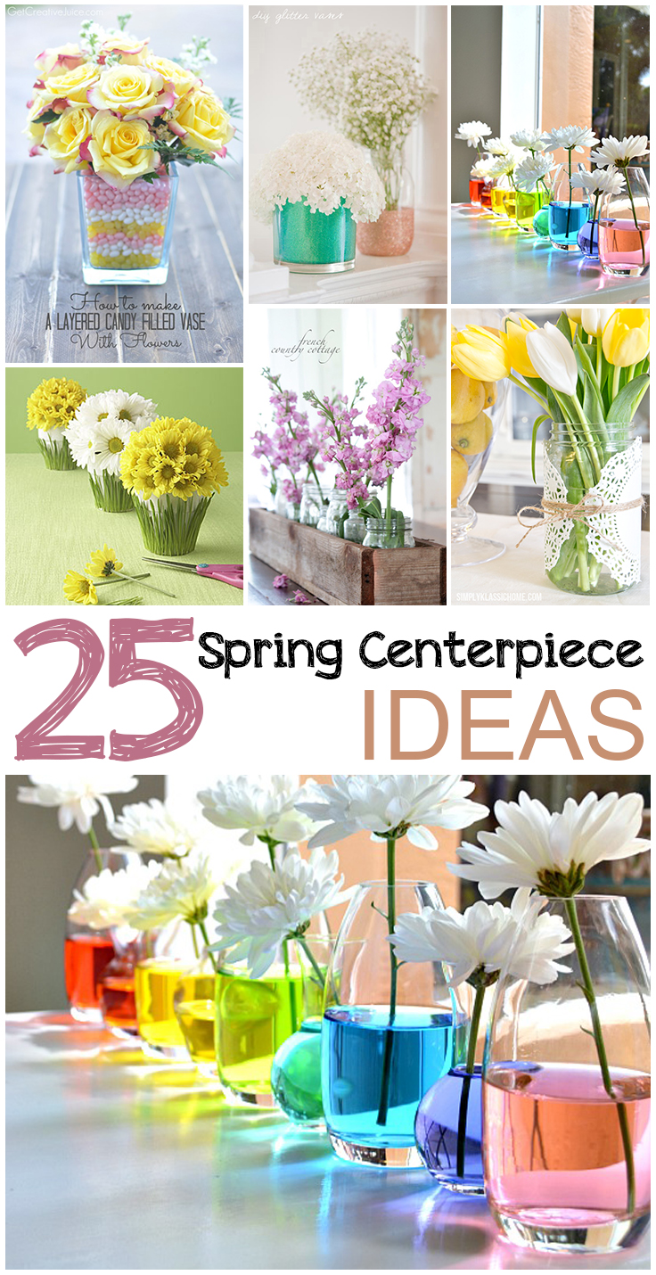 25 Spring Centerpiece Ideas • Picky Stitch