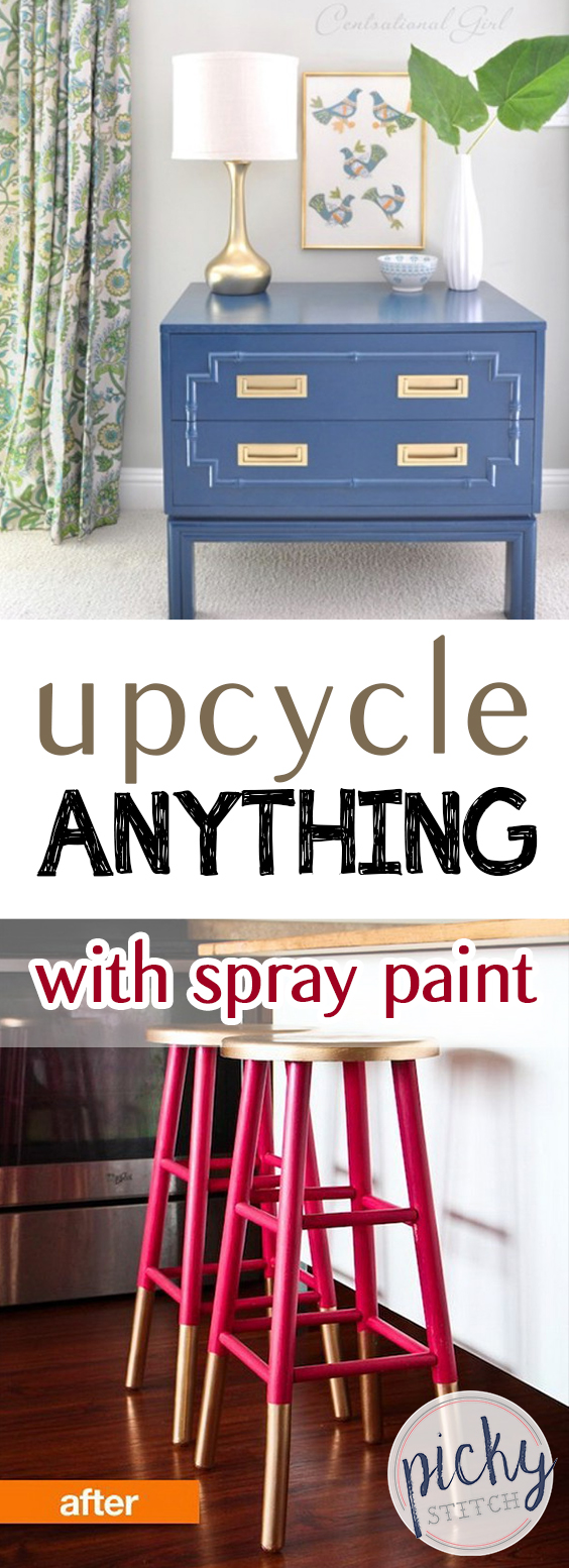 Upcycle ANYTHING With Spray Paint • Picky Stitch