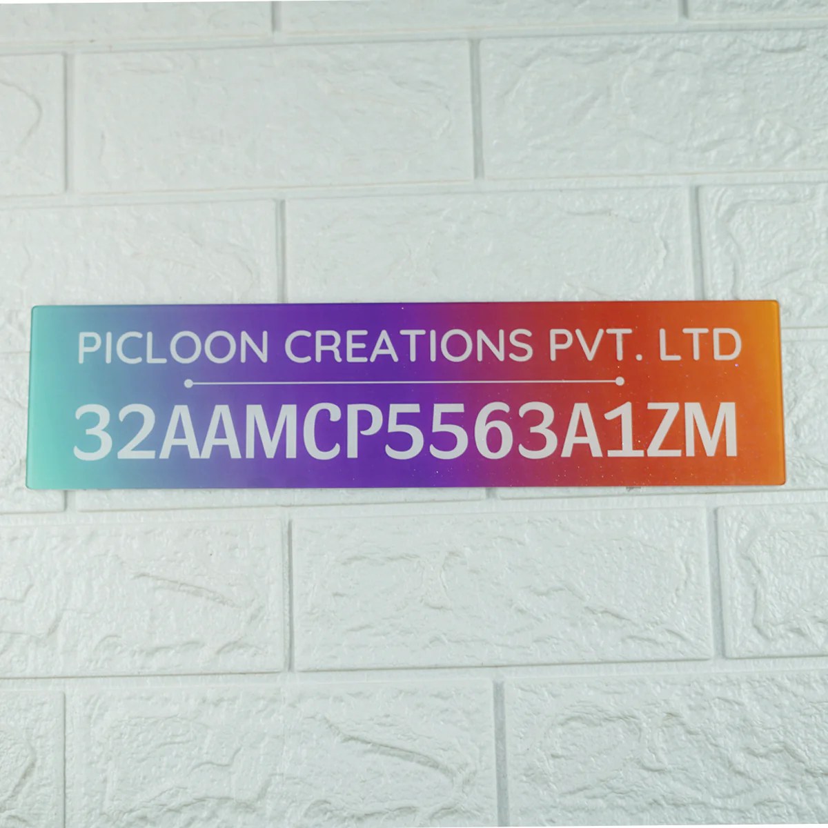 Acrylic GST Board Professional, Durable, and Easy to Install Picloon